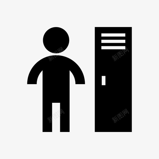 男士储物柜更衣室标志svg_新图网 https://ixintu.com 男士 储物柜 更衣室 标志 办公室 标牌