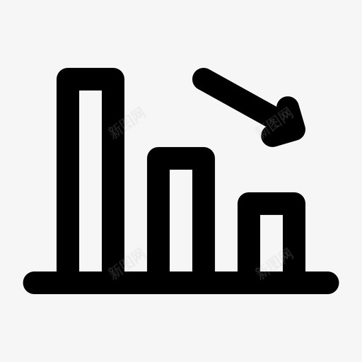 趋势下降下降财务svg_新图网 https://ixintu.com 下降 趋势 财务 图表 业务 大纲