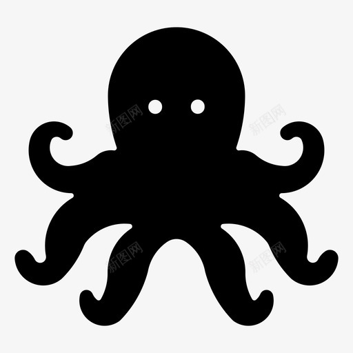 蓝环章鱼海洋海鲜svg_新图网 https://ixintu.com 蓝环 章鱼 海洋 海鲜 动物