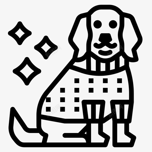 狗衣服动物宠物svg_新图网 https://ixintu.com 衣服 宠物 动物 概述