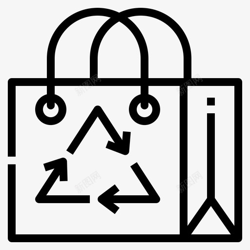 环保袋环保购物svg_新图网 https://ixintu.com 环保 购物 手提包