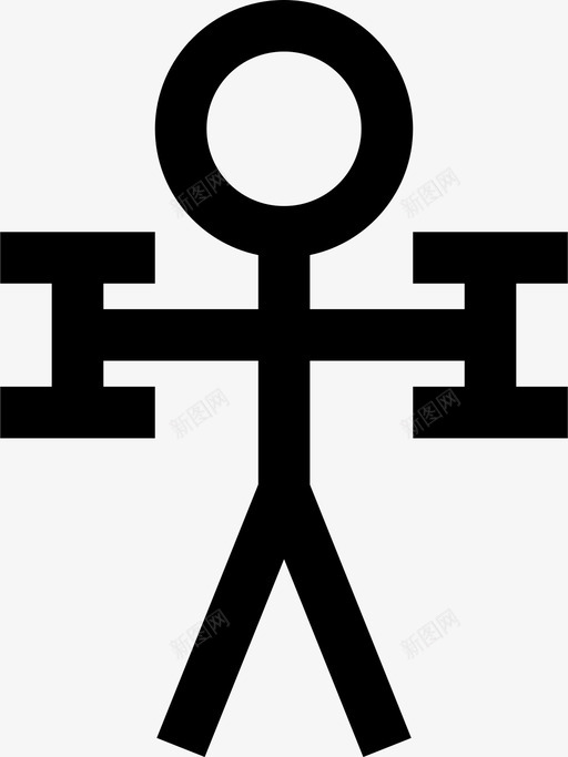 两个杠铃杂技竞技svg_新图网 https://ixintu.com 两个 杠铃 体操 杂技 竞技 健身 运动 体育 大纲