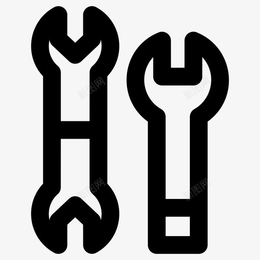扳手设备维护svg_新图网 https://ixintu.com 扳手 设备 维护 修理 服务 工具