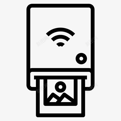 打印机材料便携式svg_新图网 https://ixintu.com 打印机 材料 便携式 打印 小工 工具 轮廓