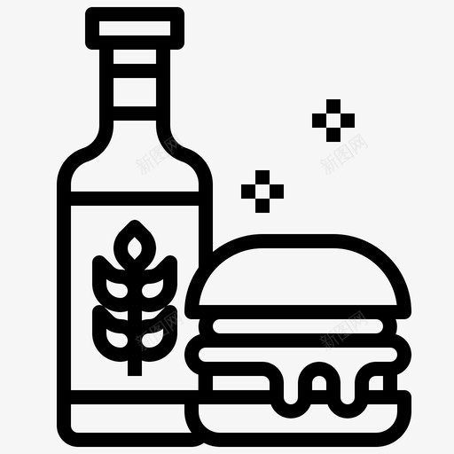 汉堡牛肉快餐svg_新图网 https://ixintu.com 汉堡 牛肉 快餐 汉堡包 啤酒厂