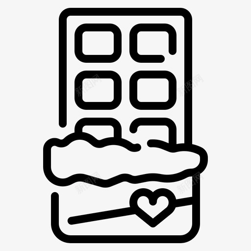 巧克力棒甜点情人节svg_新图网 https://ixintu.com 巧克力 甜点 情人节