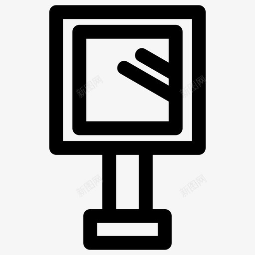 镜子框架玻璃svg_新图网 https://ixintu.com 镜子 框架 玻璃 内部 反射 阴影