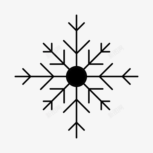 冬季寒冷冰冻svg_新图网 https://ixintu.com 冬季 寒冷 冰冻 雪花 混合