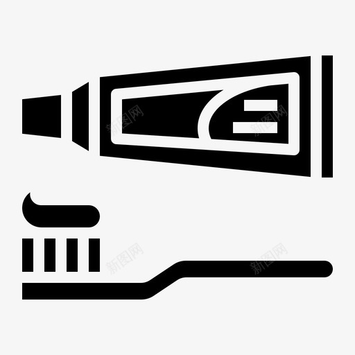 牙刷和牙膏清洁牙齿svg_新图网 https://ixintu.com 牙刷 牙膏 清洁 牙齿 男人 旅行 旅行包 包装 固体