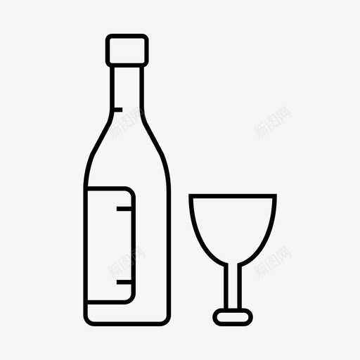 采购产品酒酒精瓶子svg_新图网 https://ixintu.com 饮料 采购 产品 品酒 酒精 瓶子 玻璃 酒瓶 食品