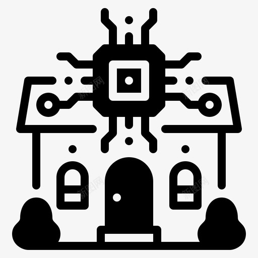 智能芯片控制svg_新图网 https://ixintu.com 智能 家庭 芯片 控制 可爱