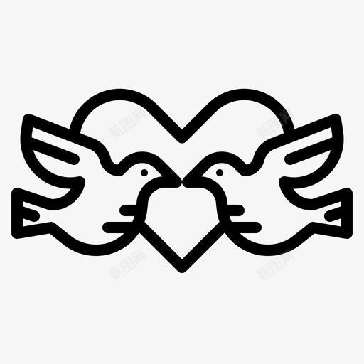 爱鸟鸟情侣svg_新图网 https://ixintu.com 爱鸟 情侣 浪漫 爱情 出口