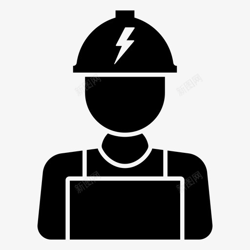 电工人svg_新图网 https://ixintu.com 电工 工人 人人