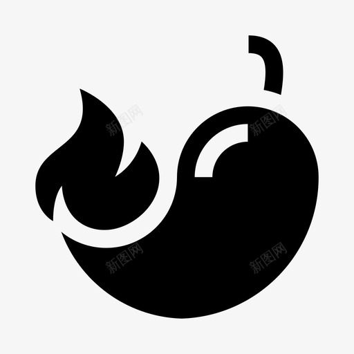 辣椒火辛辣svg_新图网 https://ixintu.com 辣椒 火辣 辛辣 雕文