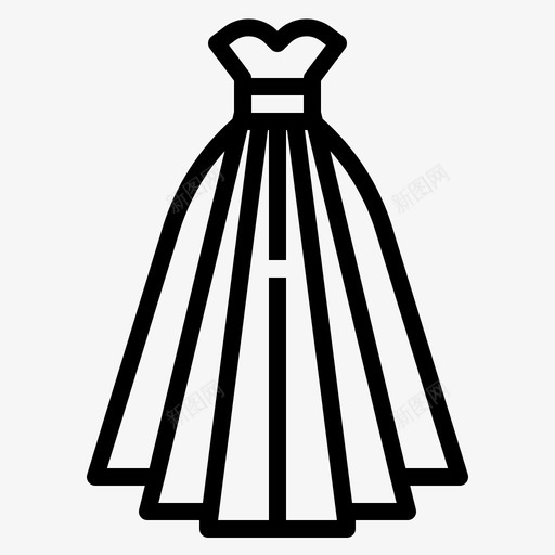 服饰服装优雅svg_新图网 https://ixintu.com 服饰 服装 优雅 时尚服装 庆典 轮廓
