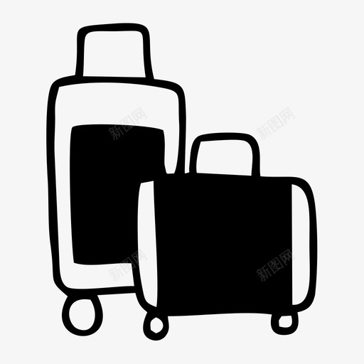 手提箱装备假日svg_新图网 https://ixintu.com 旅行 手提箱 装备 假日 西装 度假 旅行图 图标