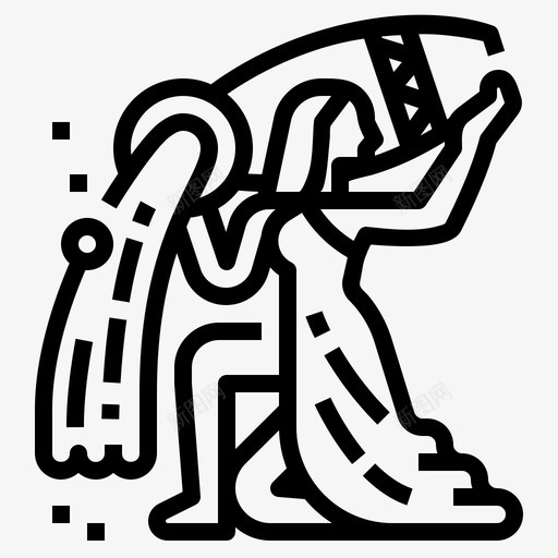 水瓶座财富星座svg_新图网 https://ixintu.com 水瓶座 财富 星座 黄道 占星术 轮廓