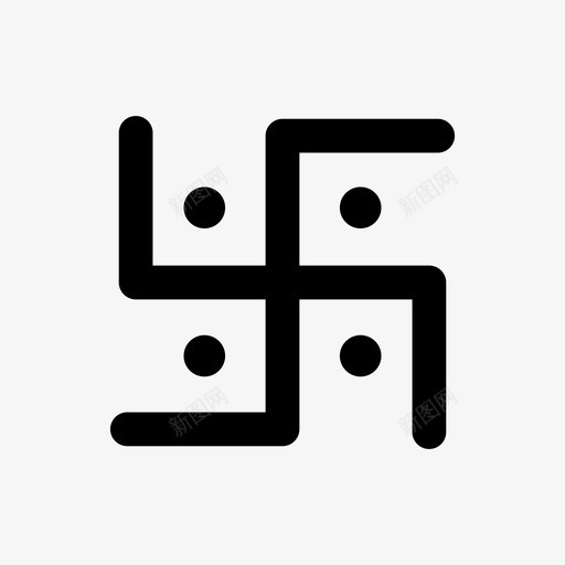 十字记号印度教印度svg_新图网 https://ixintu.com 印度 十字 记号 印度教 梵语