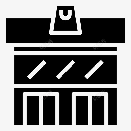 商场建筑物购物中心svg_新图网 https://ixintu.com 购物中心 商场 建筑物 公共服务 雕文