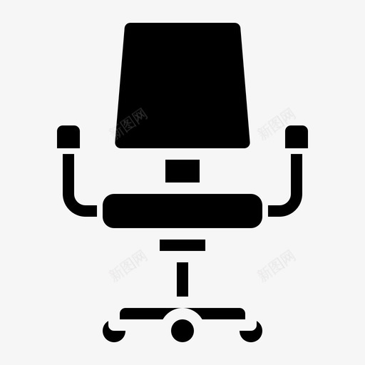 椅子家具办公室svg_新图网 https://ixintu.com 家具 椅子 办公室 座位 轮子 雕文
