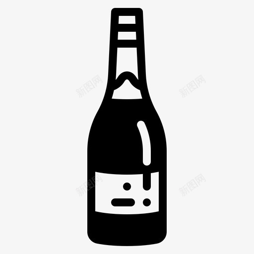 香槟酒吧酒瓶svg_新图网 https://ixintu.com 酒吧 香槟 香槟酒 酒瓶 饮料 葡萄酒