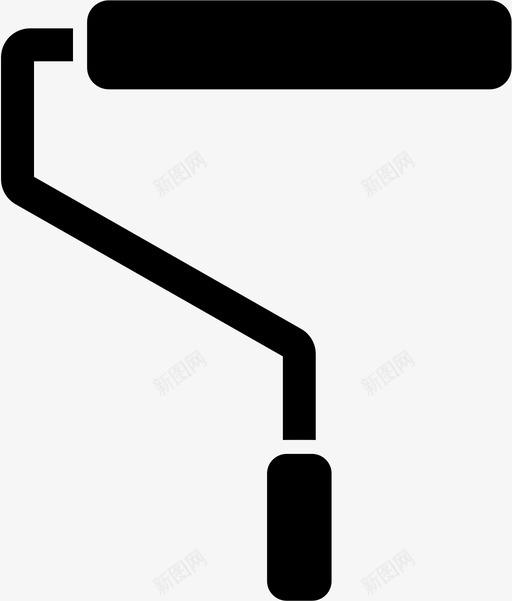 油漆辊刷子建筑svg_新图网 https://ixintu.com 油漆 刷子 建筑 墙壁