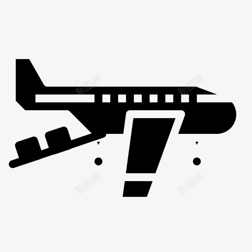飞机航空货物svg_新图网 https://ixintu.com 飞机 航空 货物 货运 运输 物流 图示