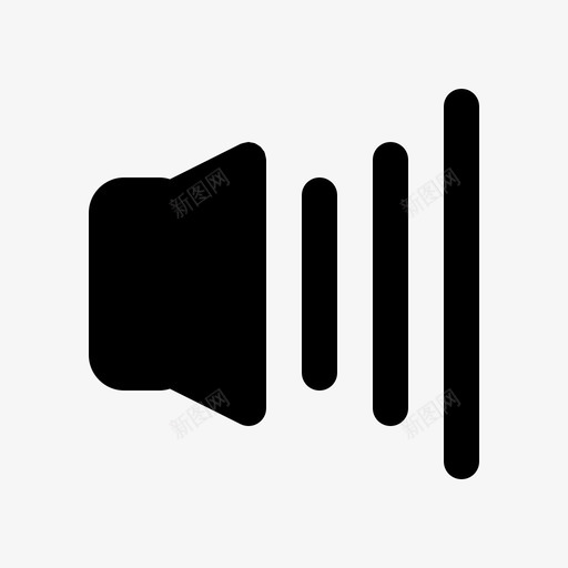 音频元素声音svg_新图网 https://ixintu.com 音频 元素 声音 音量 基本 实体