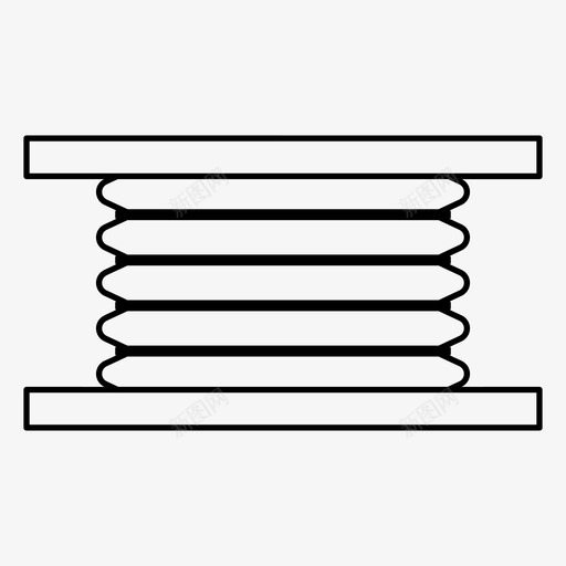 波纹管柔性工业svg_新图网 https://ixintu.com 波纹管 柔性 工业 接头 机械工业