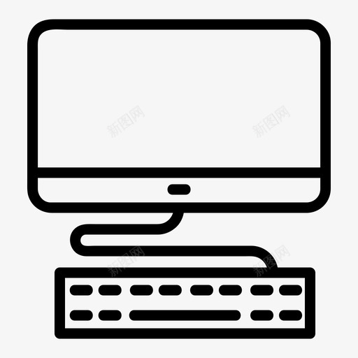 lcd和键盘电脑显示器和键盘svg_新图网 https://ixintu.com 键盘 电脑 显示器 个人电脑 在线学习 第卷