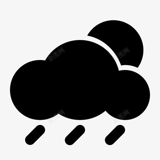 下雨天气预报自然svg_新图网 https://ixintu.com 天气 下雨 天气预报 自然 符号