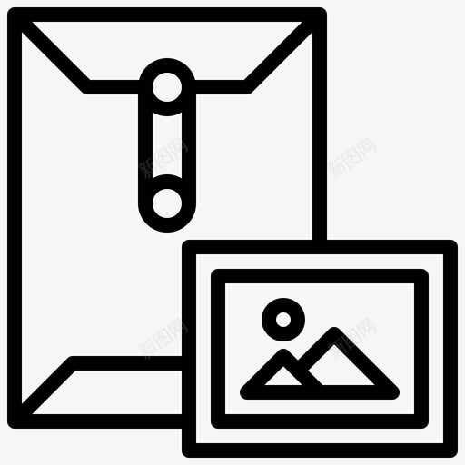 信封商业和金融通信svg_新图网 https://ixintu.com 信封 商业 金融 通信 信件 信息 品牌