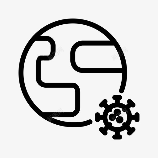 全世界冠状病毒covid19svg_新图网 https://ixintu.com 病毒 全世界 冠状 感染 流行 流行病 传播