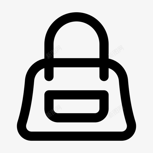 手提包钱包肩svg_新图网 https://ixintu.com 女士 手提包 钱包 粗体 线条