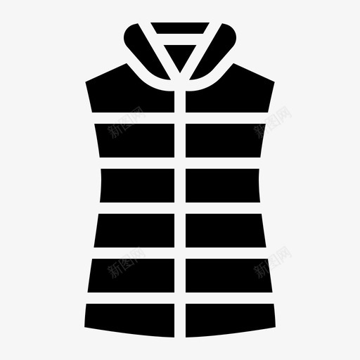 背心布保暖svg_新图网 https://ixintu.com 背心 布保暖 保暖 冬天 黑色 衣服
