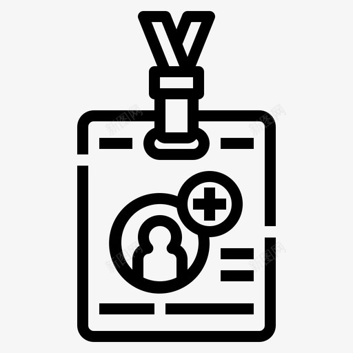 身份证医疗保健医院svg_新图网 https://ixintu.com 身份证 医疗保健 医院