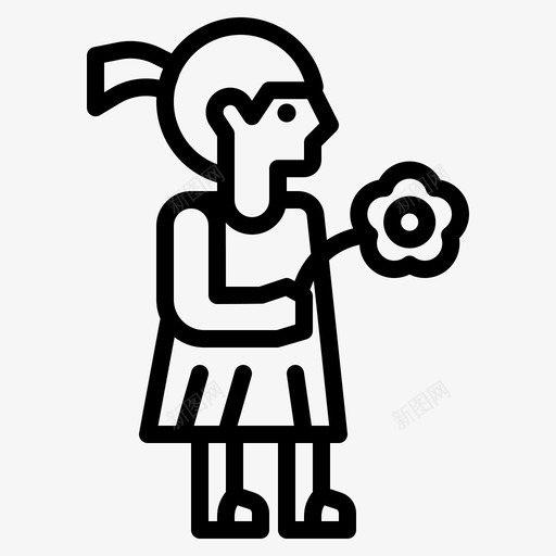 孙女家庭女孩svg_新图网 https://ixintu.com 家庭 孙女 女孩 祖父 男人 男人家 大纲