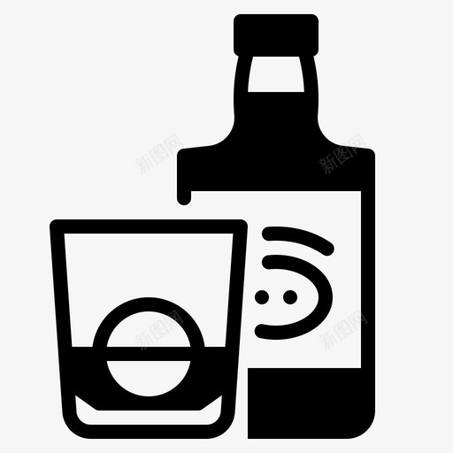 威士忌酒精酒吧svg_新图网 https://ixintu.com 酒吧 威士忌 酒精 鸡尾酒 饮料
