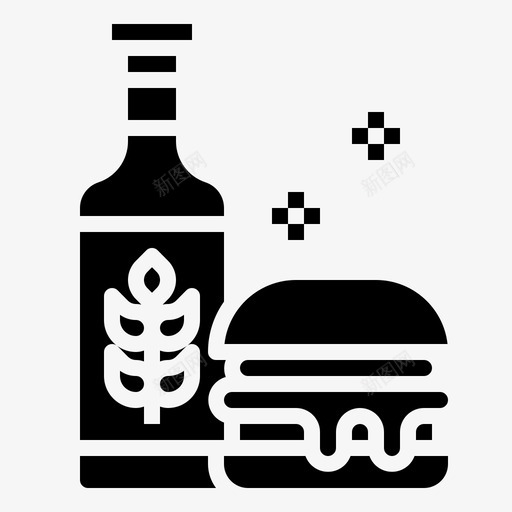 汉堡包牛肉快餐svg_新图网 https://ixintu.com 汉堡包 牛肉 快餐 啤酒厂 雕文