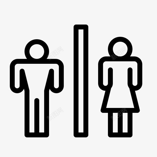 卫生间浴室男卫生间svg_新图网 https://ixintu.com 卫生间 浴室 家庭 办公室 轮廓
