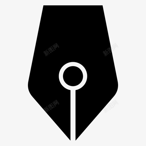 钢笔黑色墨水svg_新图网 https://ixintu.com 钢笔 黑色 墨水 文具 写字