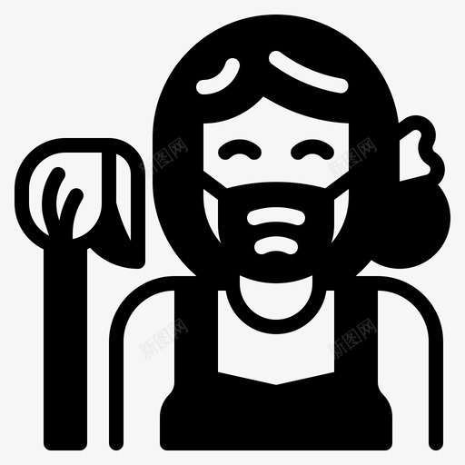 女仆清洁工家庭主妇svg_新图网 https://ixintu.com 清洁工 主妇 女仆 家庭