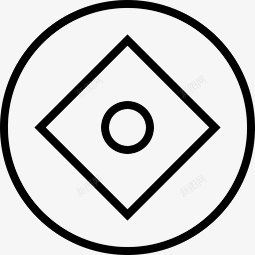 眼睛形状徽章svg_新图网 https://ixintu.com 徽章 创造 摘要 眼睛 形状 设计 同心 按钮 目标