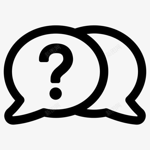提问聊天交谈svg_新图网 https://ixintu.com 提问 聊天 交谈 留言 询问