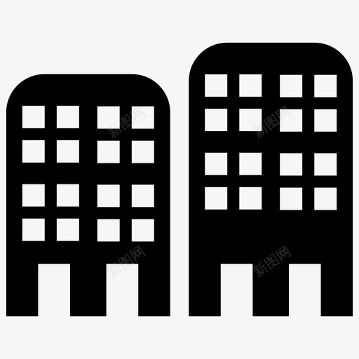 建筑物建筑商业svg_新图网 https://ixintu.com 建筑物 建筑 建筑商 商业 商业城 城市 房屋 办公室