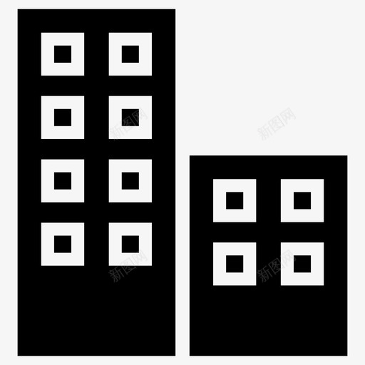 建筑物建筑商业svg_新图网 https://ixintu.com 建筑物 建筑 建筑商 商业 商业城 城市 房屋 办公室