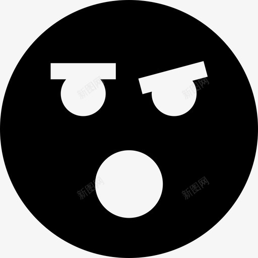 震惊担心压力svg_新图网 https://ixintu.com 表情 震惊 担心 压力 害怕 感觉 情绪 懊恼 字形
