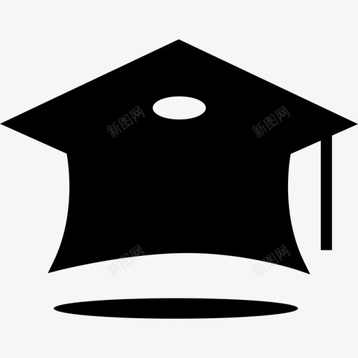 毕业帽学校和教育4字形svg_新图网 https://ixintu.com 毕业 学校 教育 字形