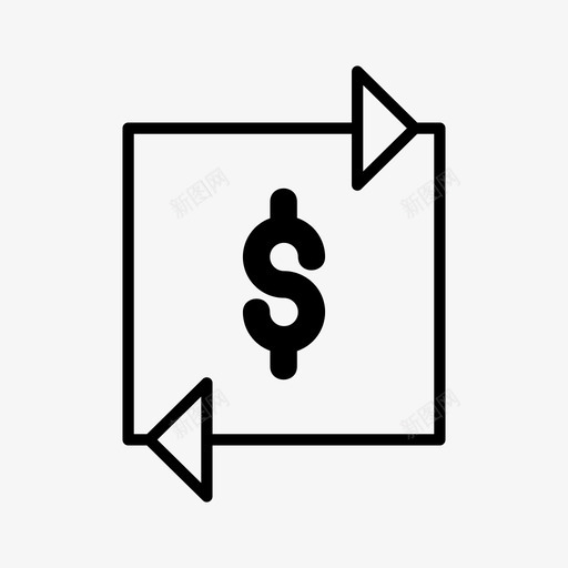 美元箭头商业和金融svg_新图网 https://ixintu.com 美元 箭头 商业 金融 现金 硬币 营业额