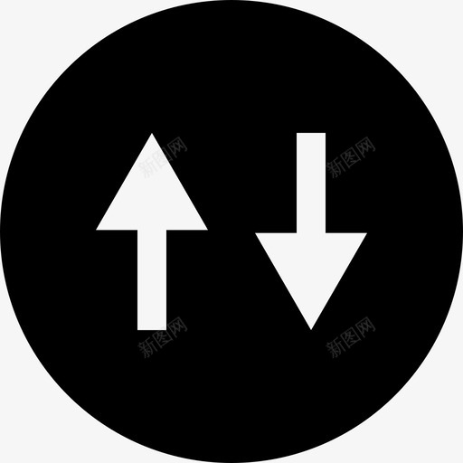verizon箭头向上双向svg_新图网 https://ixintu.com 箭头 向上 导航 向下 双向 路标 菜单 指南 方向 粗体 标志